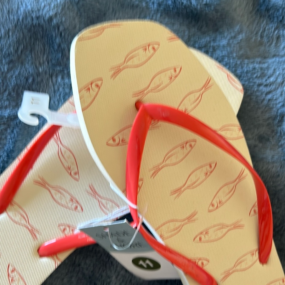 Shade & Shore Men’s White Flip Flops